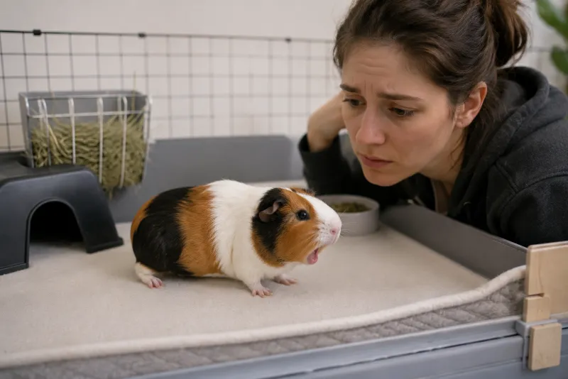 Why Is Your Guinea Pig Squeaking When Urinating? Pain Triggers & Home Care